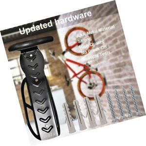 Dirza Bike Wall Mount Rack - Vertical Bike Storage Rack for Indoor w/Hardware